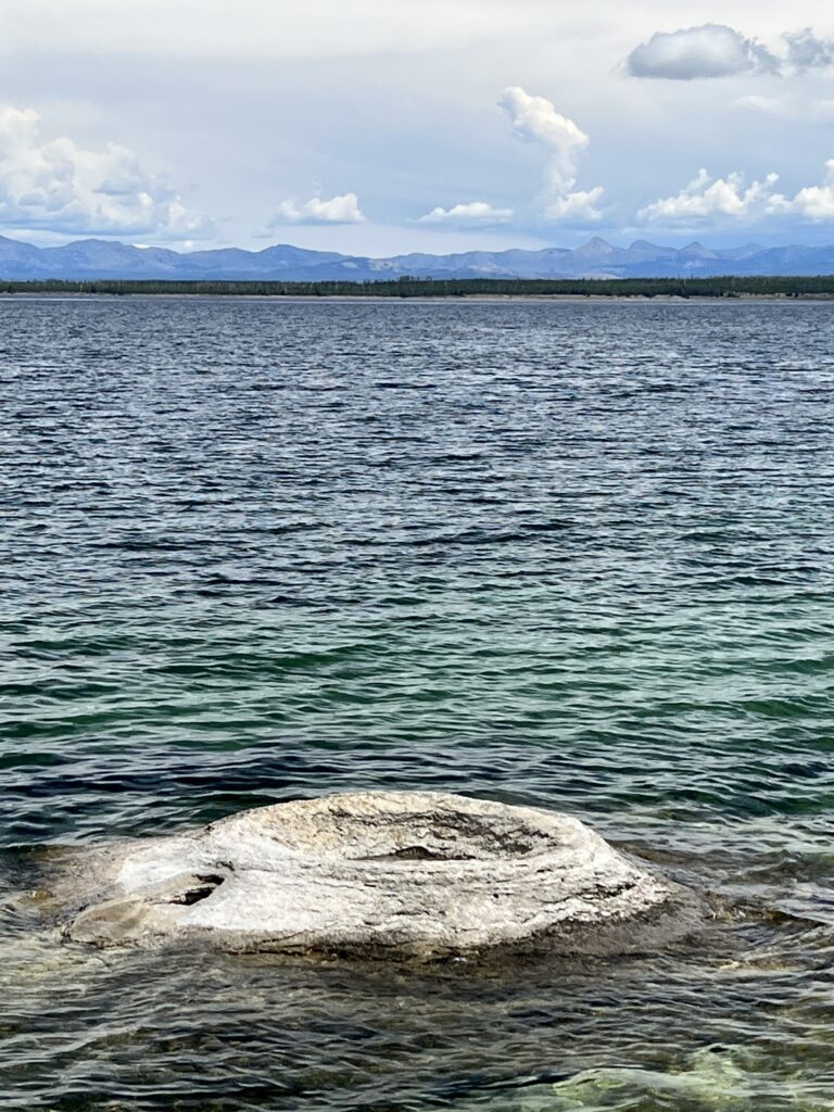 Geyser in Yellowstone Lake